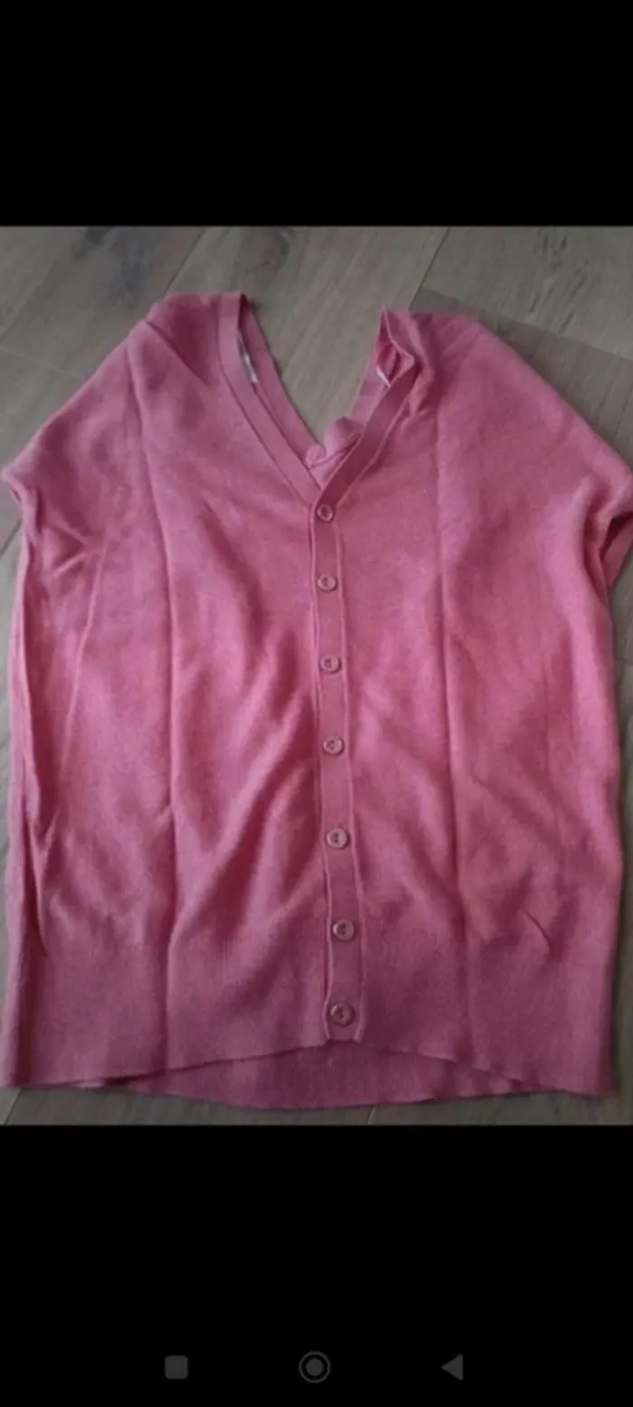 Pull rose réversible Promod 36 - photo numéro 2