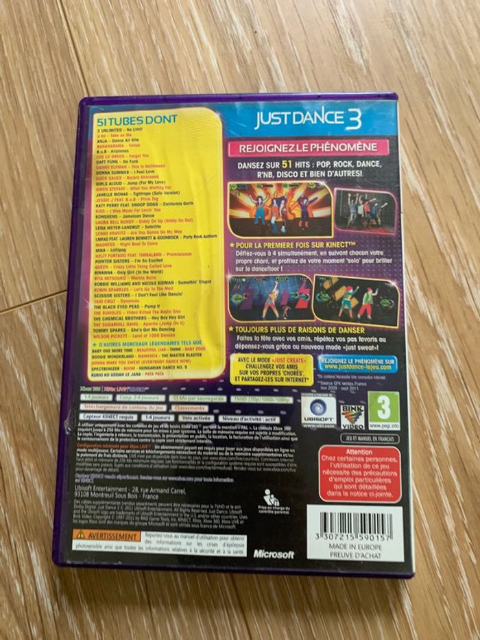 Jeu vidéo - retrogaming - xbox360 just dance 3 - kinect - photo numéro 5