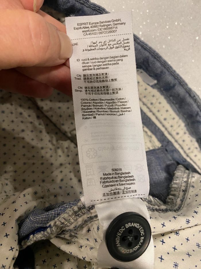 Joli pantalon bleu EDC Esprit taille L - photo numéro 11