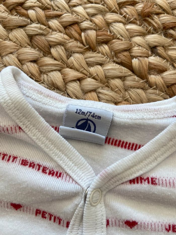 Pyjama je t’aime, Petit bateau 12 mois - photo numéro 2