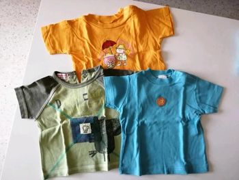 Lot de 3 t-shirts en 6mois