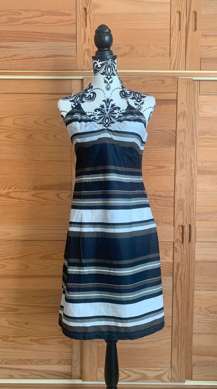 Robe dos nu rayée H&M taille 38