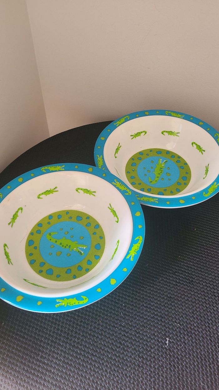 bol enfant motif crocodile lot - photo numéro 2