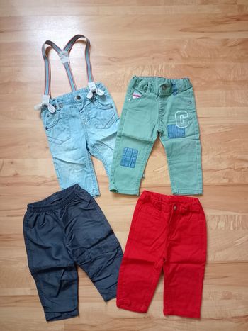 lot pantalons 12 mois
