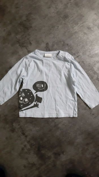 T-shirt manche longue léger garçon 100% coton