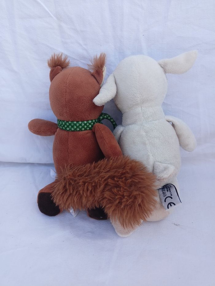 Peluche mouton et écureuil Kinder 24 cm - photo numéro 2