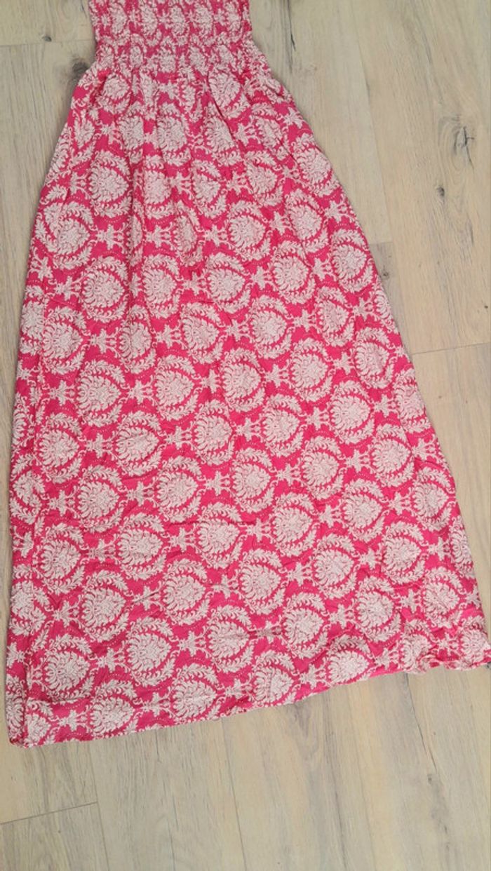 Robe longue rose et blanche - photo numéro 3