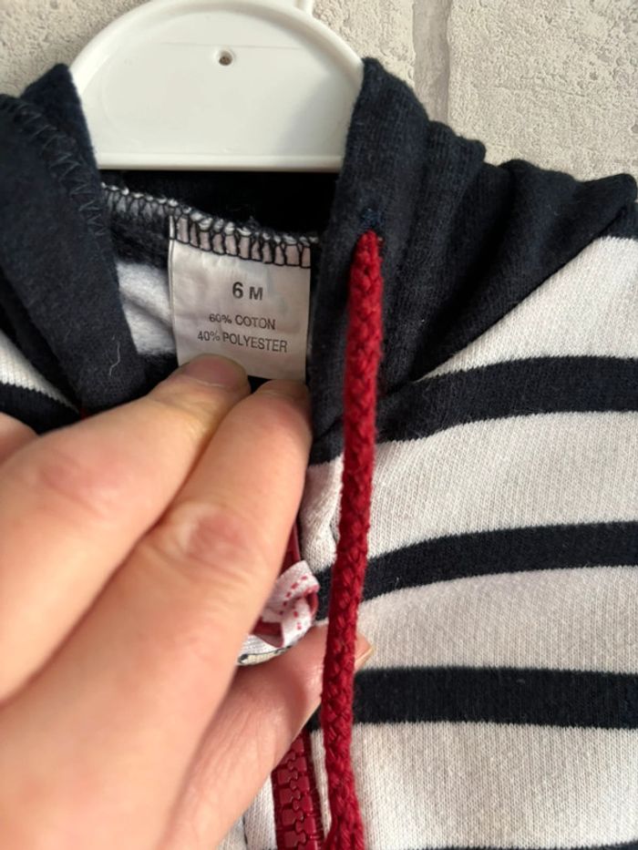 Gilet ,veste Le Petit Marin taille 6 mois - photo numéro 2