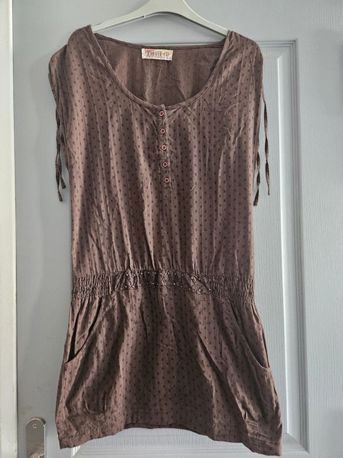 Robe d'été sans manches femme - Taille S / 36 - Jennyfer - Marron