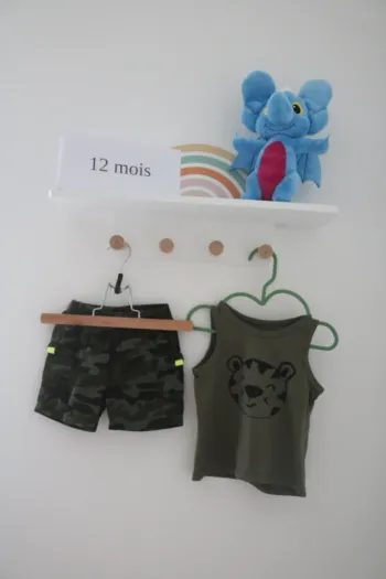 Ensemble haut Pat & Ripaton et short Ma boutique plus 12 mois