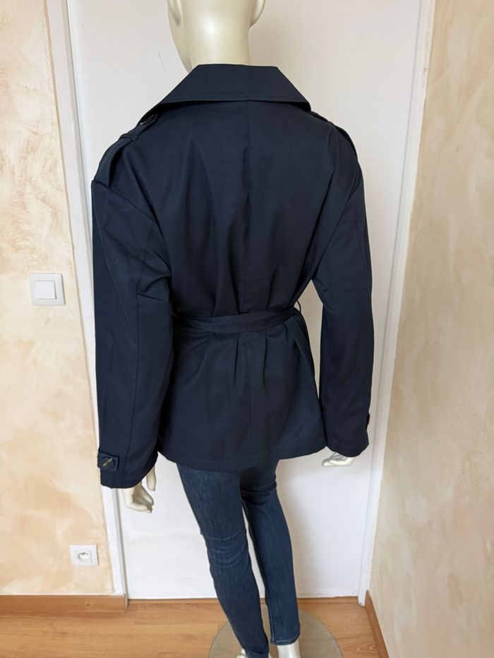 Trenchcoat ONLY – Taille L – Neuf avec étiquette – Bleu marine - photo numéro 8