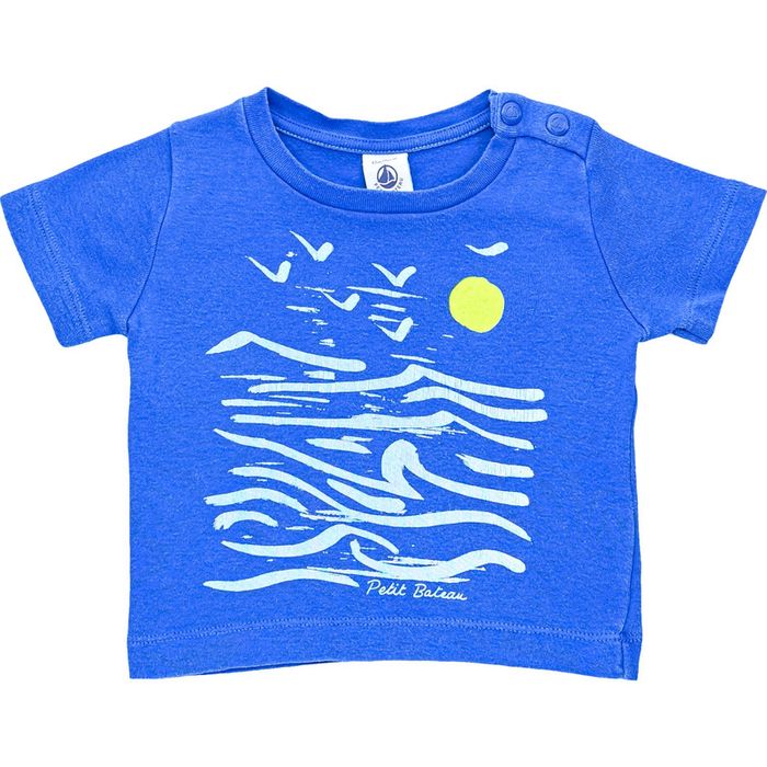 T-Shirt à manches courtes 12 mois en coton Petit Bateau