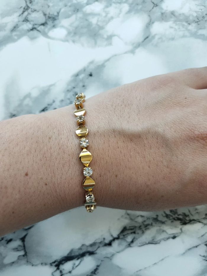 Bracelet vintage doré - photo numéro 2