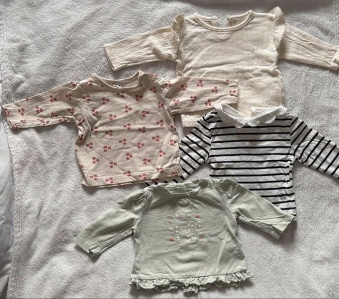 Lots de 4 t-shirt manche longue