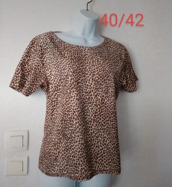 Tee shirt léopard femme.40