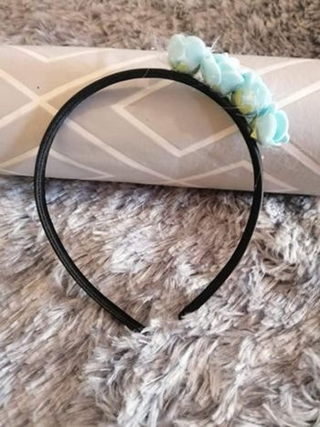 Serre tête fleurs bleues