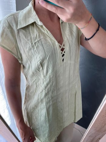 Blouse longue manche courte