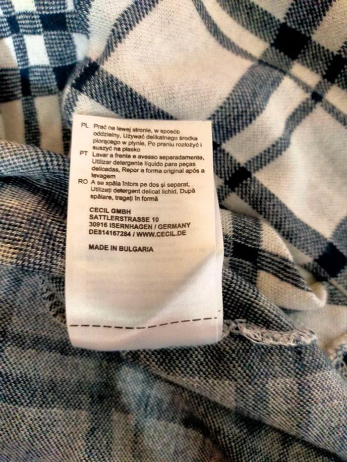 Pull fin à carreaux – Cecil – Taille M - photo numéro 11
