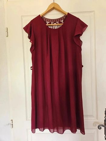 Robe d'été bordeaux