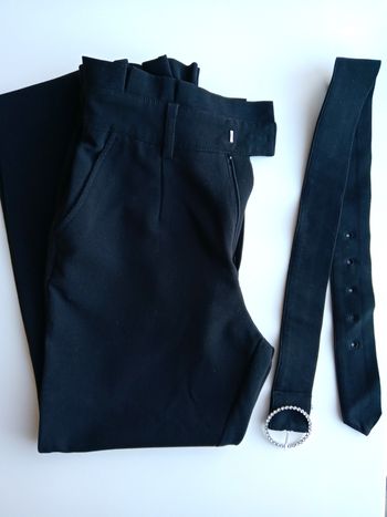 Pantalon taille haute noir 