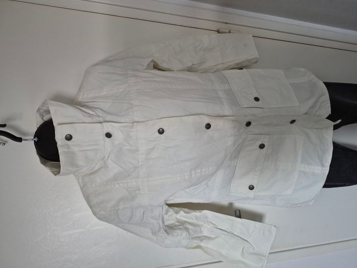 Veste Trench IKKS blanche - Taille XS - Neuve - photo numéro 3