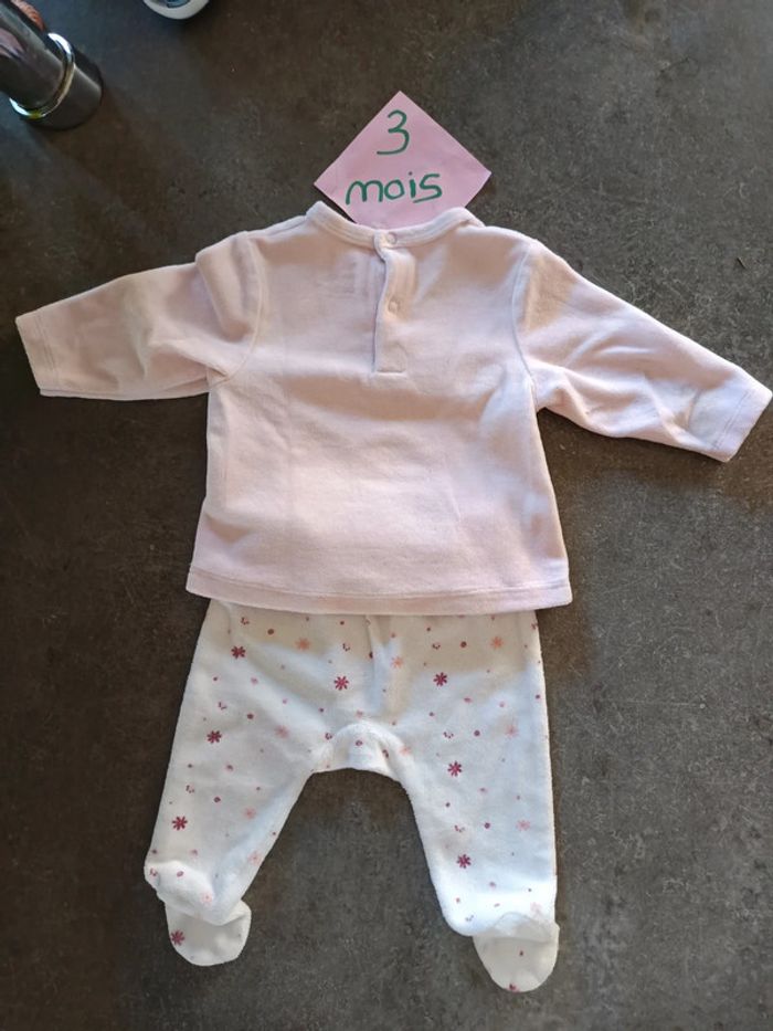 Pyjama 2 pièces licorne 3 mois - photo numéro 5