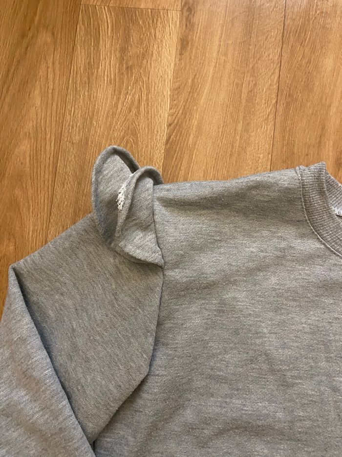 Sweat gris à volants S/M - photo numéro 4