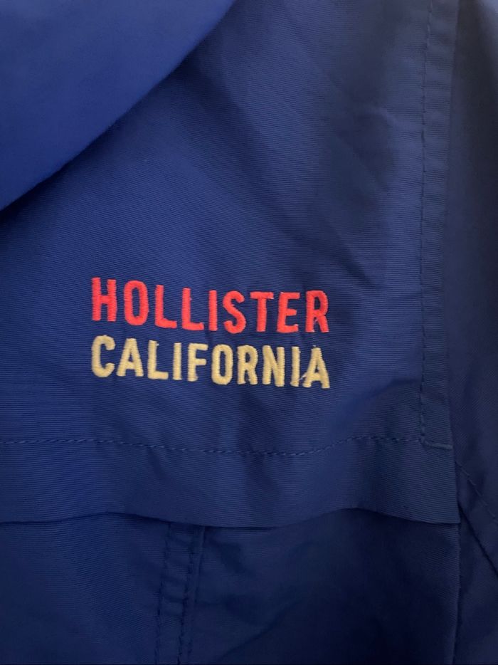 Veste Hollister California taille S bleu logo brodé rose - photo numéro 4