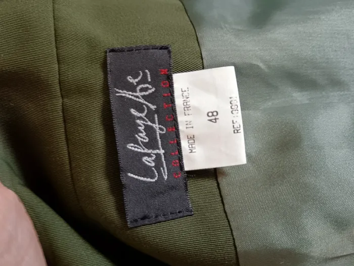 Veste blazer vert forêt Galeries Lafayette - photo numéro 6