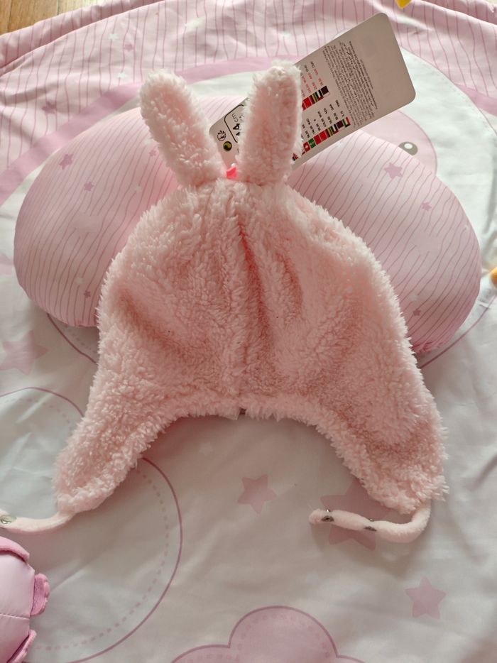 Bonnet Lapin ORCHESTRA Neuf avec étiquette – Rose – 6 mois - photo numéro 6