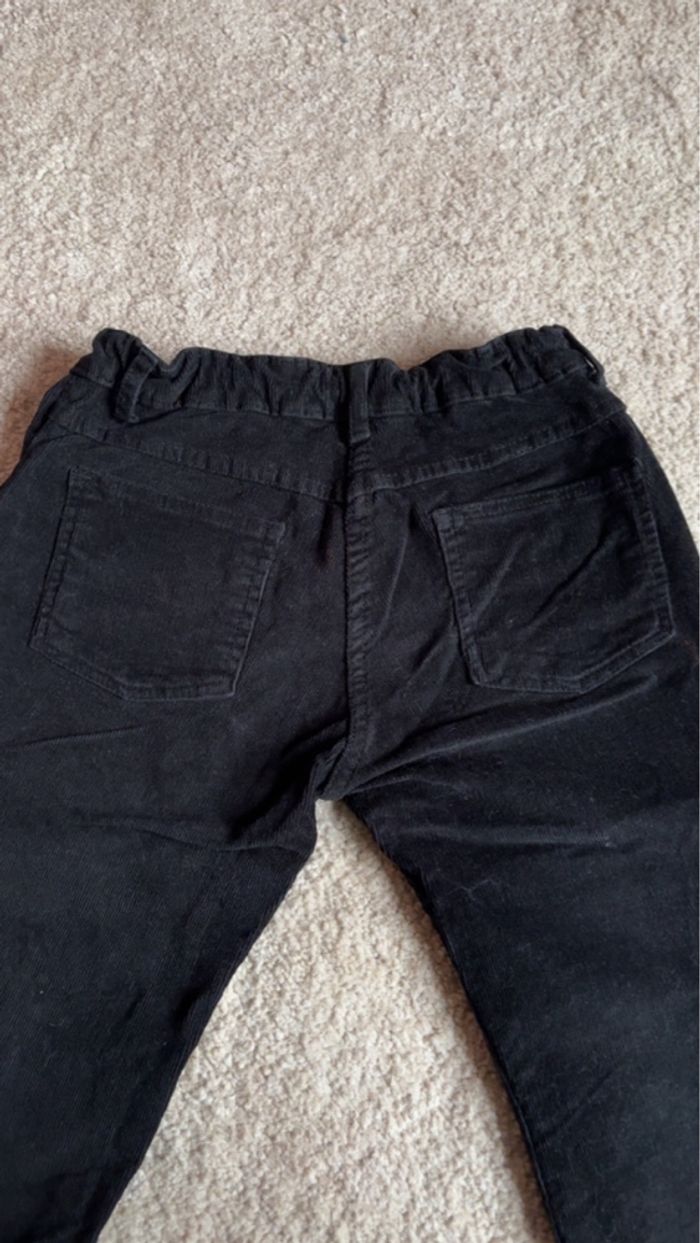 Pantalon en velours noir avec élastique taille 10ans SisMix - photo numéro 6