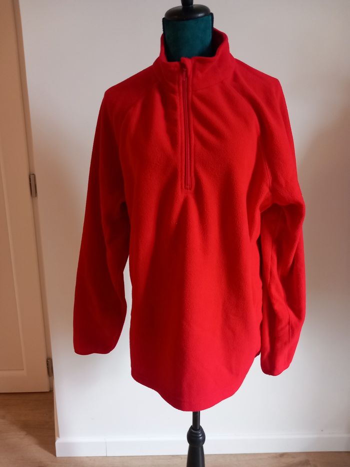 Polaire ITZ rouge avec col haut