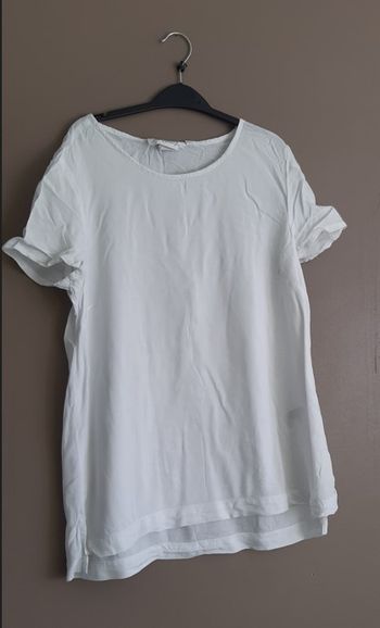 Blouse H&M LOGG, taille 36, blanche.