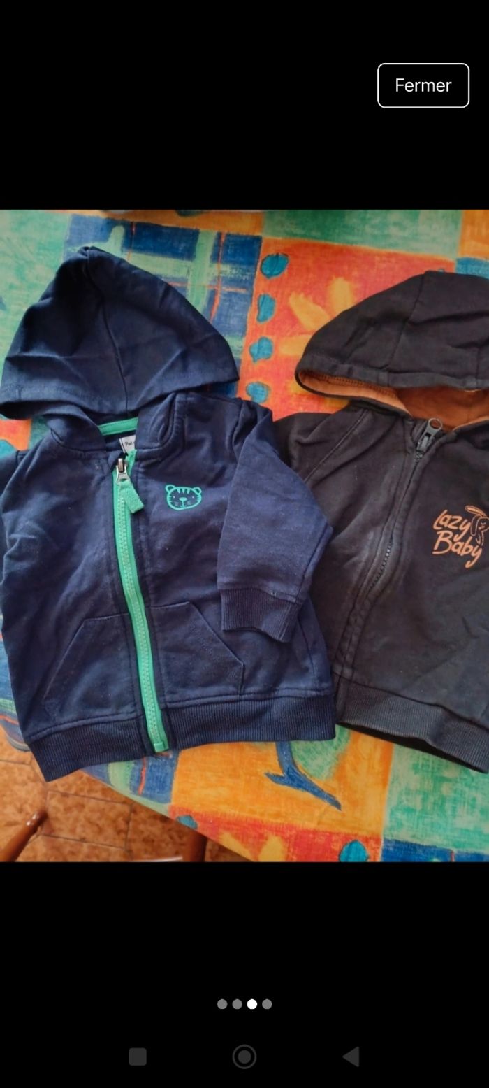 Lot gilet/pull - photo numéro 3