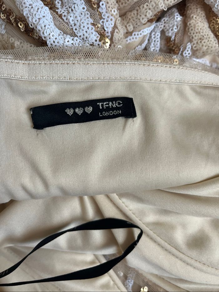 Robe de soirée TFNC London beige sequins - photo numéro 9