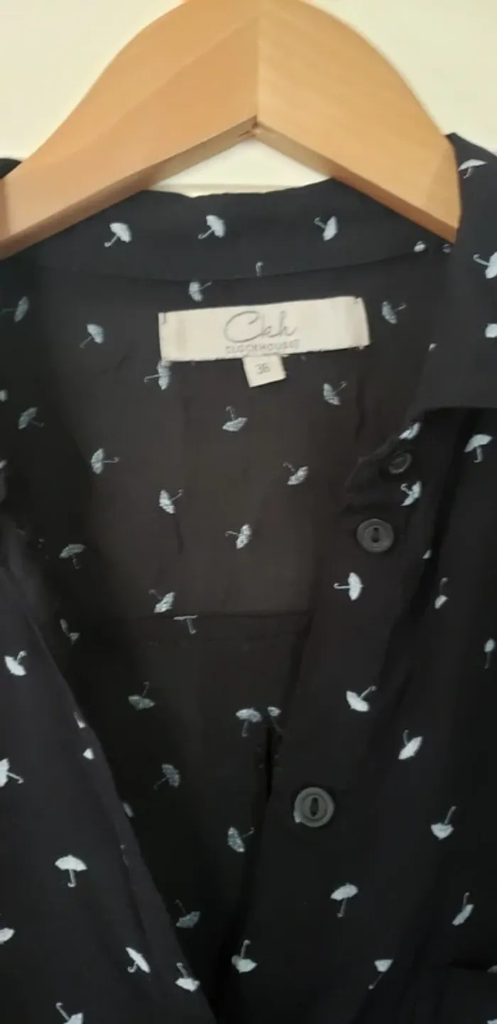 Chemise blouse noire femme légère élégante - photo numéro 4