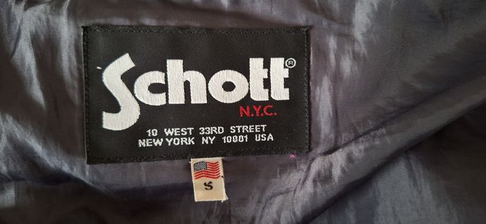 Doudoune noire Schott avec capuche - photo numéro 5