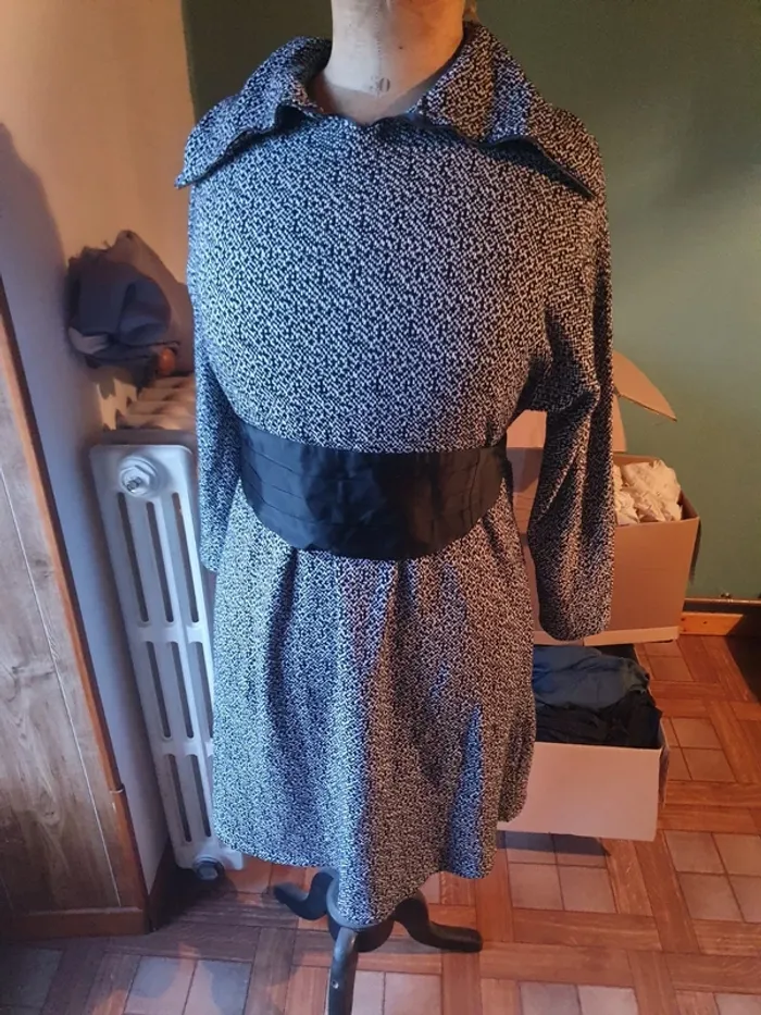 Robe pull col roulé @