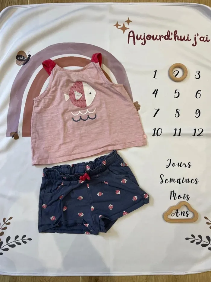 Ensemble bébé fille été Okaïdi - photo numéro 2