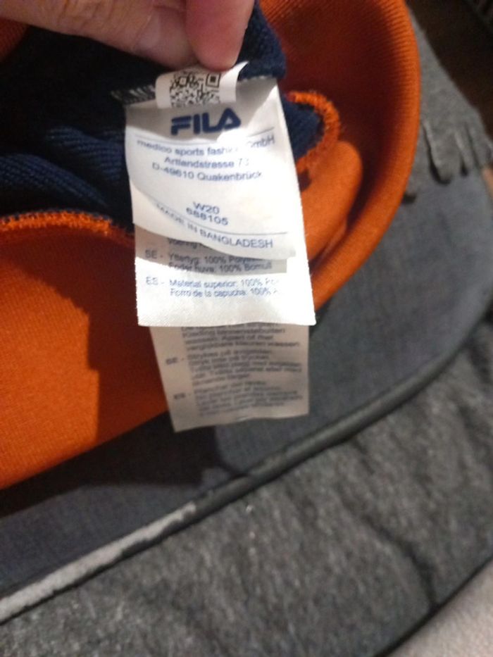 Pull à capuche taille 15/16ans fila 170/176cm - photo numéro 3