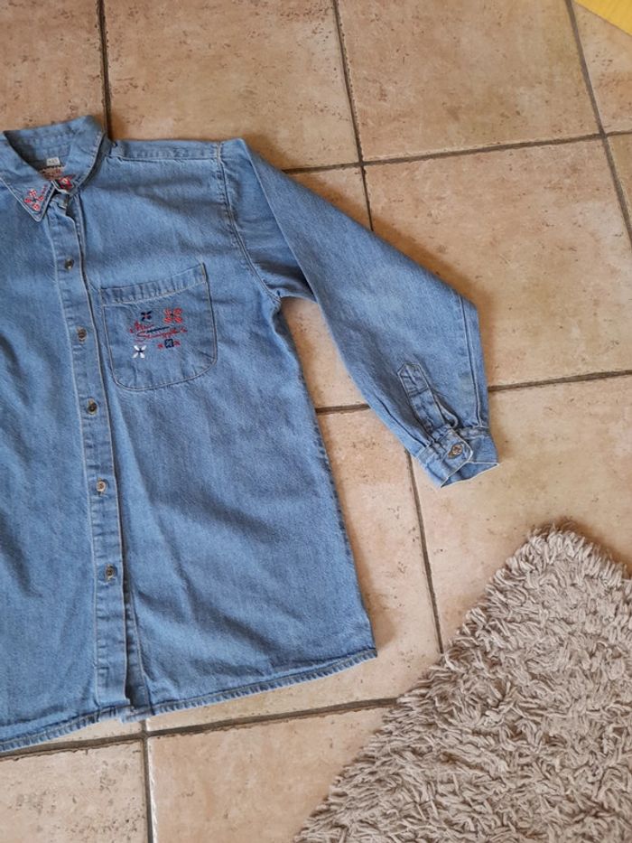 🐔 Chemise jeans coton T38 - photo numéro 3