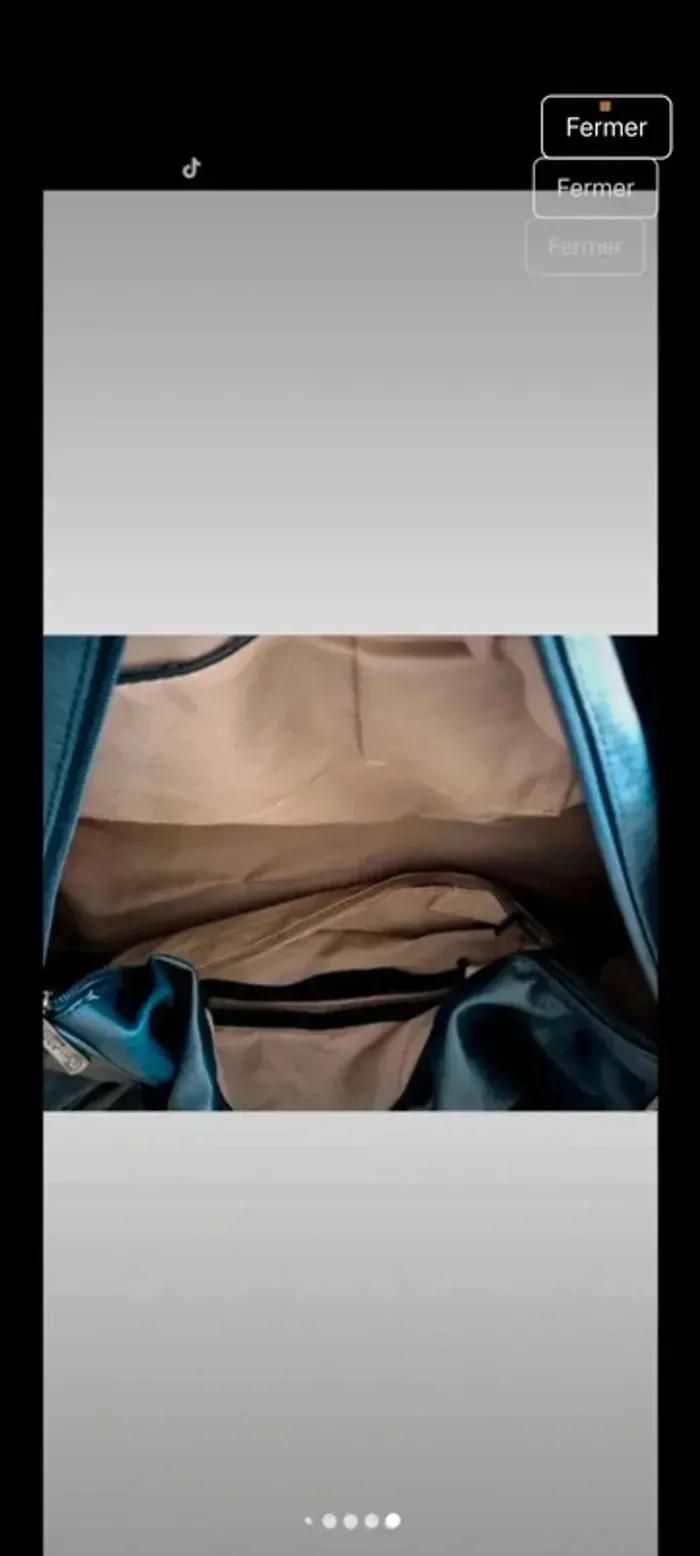 Sac bleu marine spacieux neuf - photo numéro 8