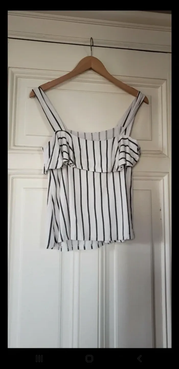 Débardeur à volants mango top été plage femme - photo numéro 4