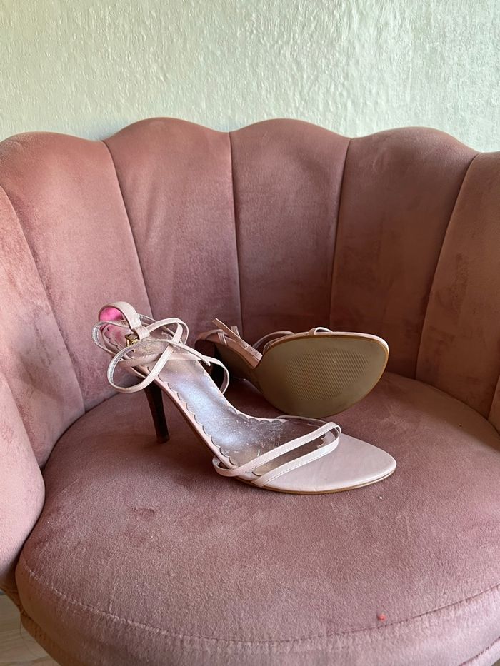 Sandales à talons fines lanières rose pâle – pointure 40 (EU) 💗 - photo numéro 4