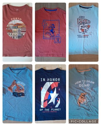 Lot 6 tshirts 8 ans