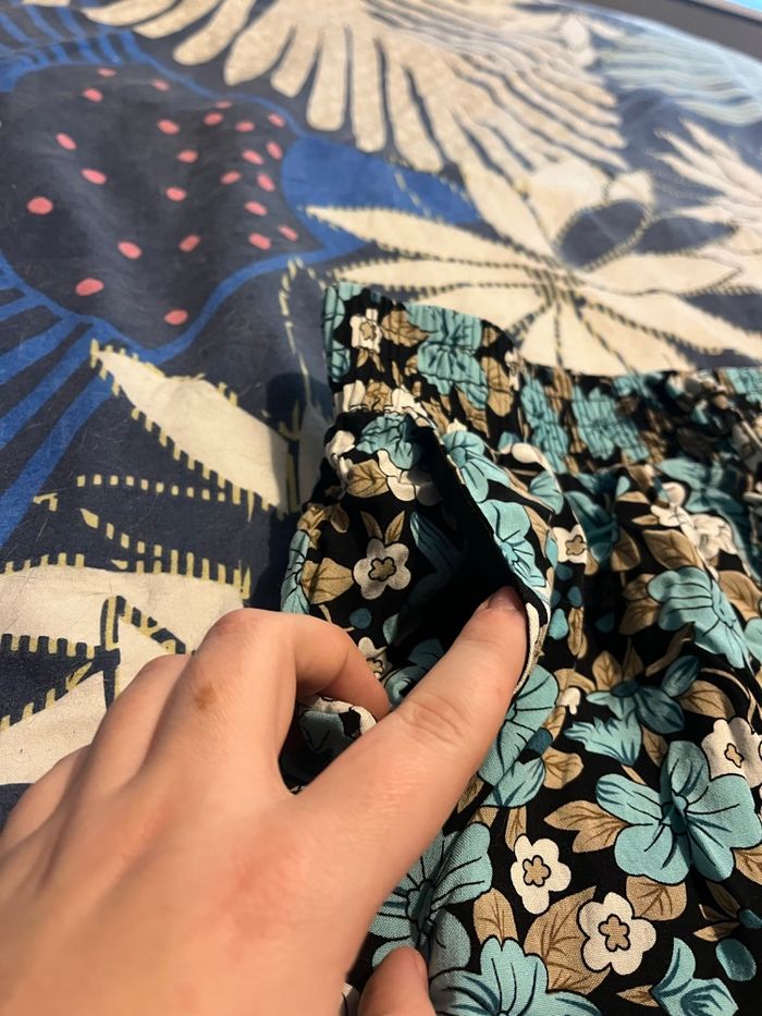 Pantalon fluide élastique fleuri - photo numéro 3