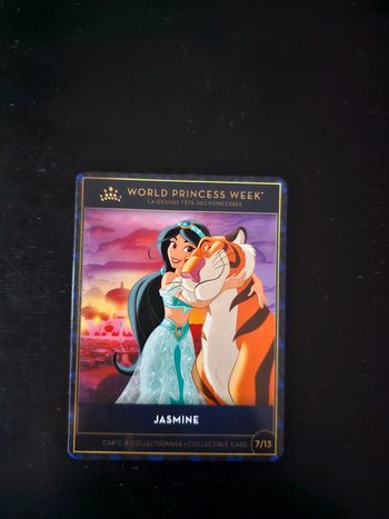 Carte disneyland paris collector/world princess week/jasmine