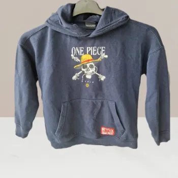 Sweet à capuche bleu marine - One Piece - Taille 8 ans