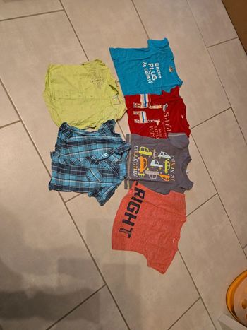 Lot tee-shirts et chemises