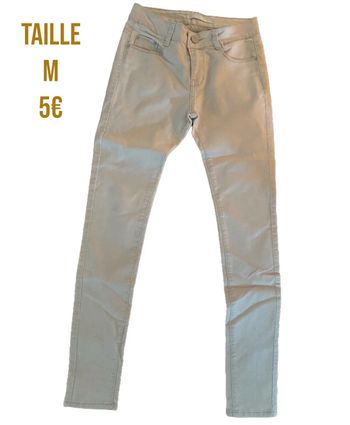 Slim beige taille haute Elegant’s Deluxe taille M